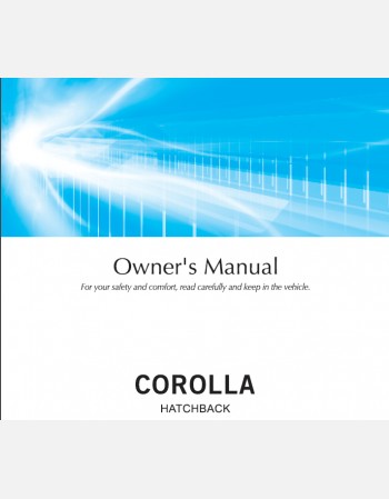 toyota corolla hatchback 2022-2023 owners manual